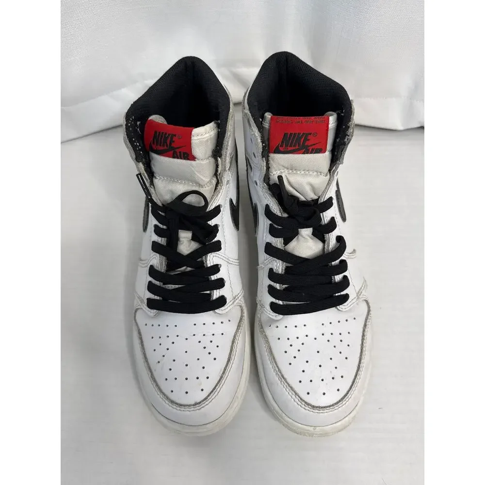 Nike 2016 Air Jordan 1 Yin Yang White Black 6Y Womens 7.5